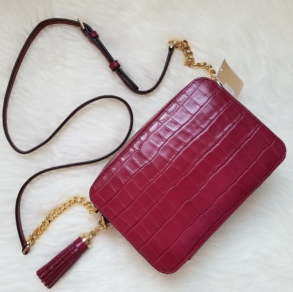 💥SOLD💥NEW! Michael Kors Ginny Crossbody Mulberry - Picture 5 of 7